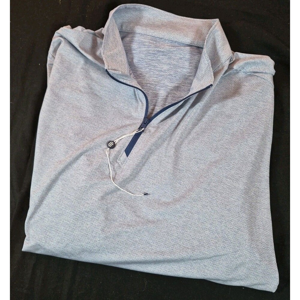 NWOT Holderness & Bourne Performance 1/4 Zip Pullover Mens Size XL Gray Logo